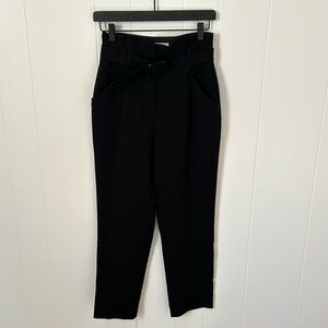 ARITZIA • BABATON high waisted paper bag pants with belt 2